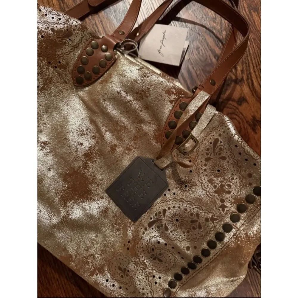New Free People We The Free Augustine Tote Bag One Size - Picture 6 of 8